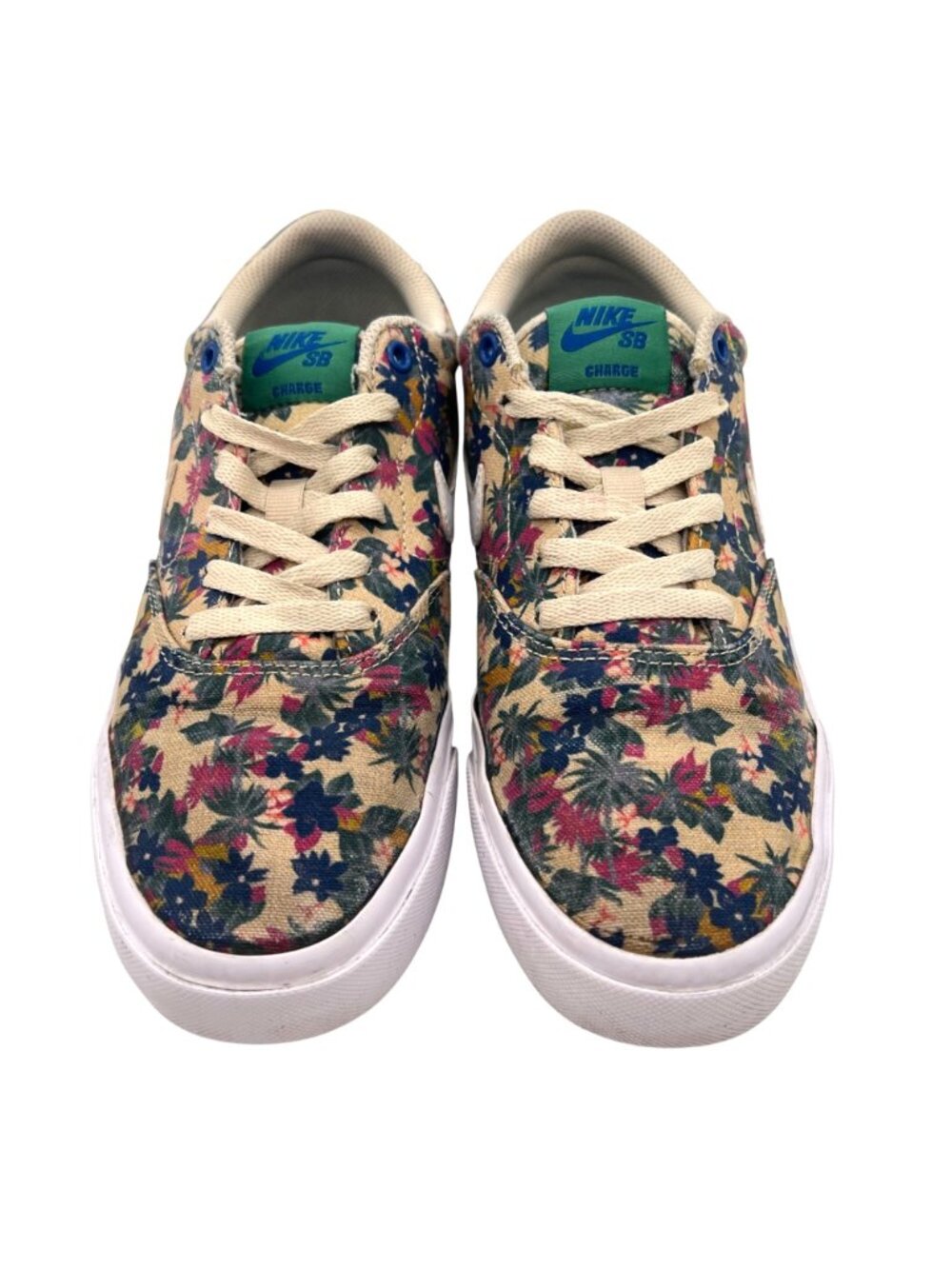 Nike SB Charge Floral Print Canvas Sneakers Womens Shoes 6.5Y Solarsoft Insole - Picture 5 of 12